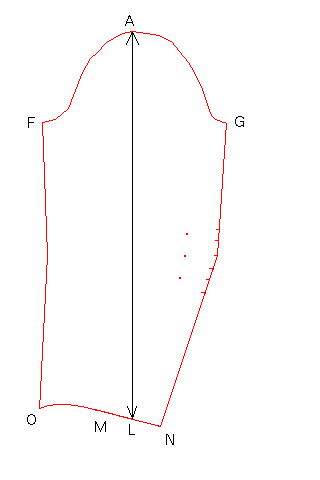 [Pic of sleeve pattern draft.]